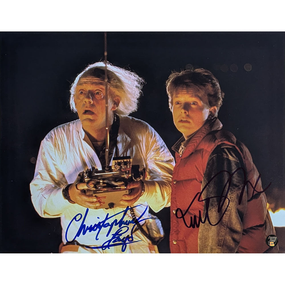 Michael J. Fox/Christopher Lloyd Autographed 
