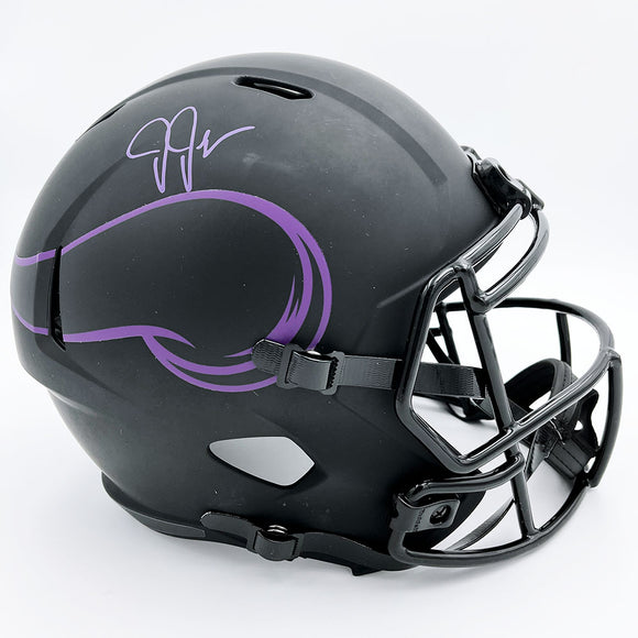 Justin Jefferson Autographed Minnesota Vikings Eclipse Helmet