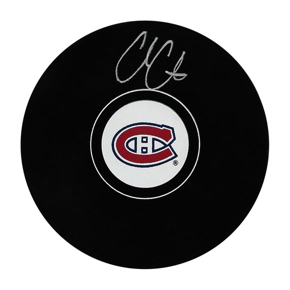 Cole Caufield Autographed Montreal Canadiens Puck