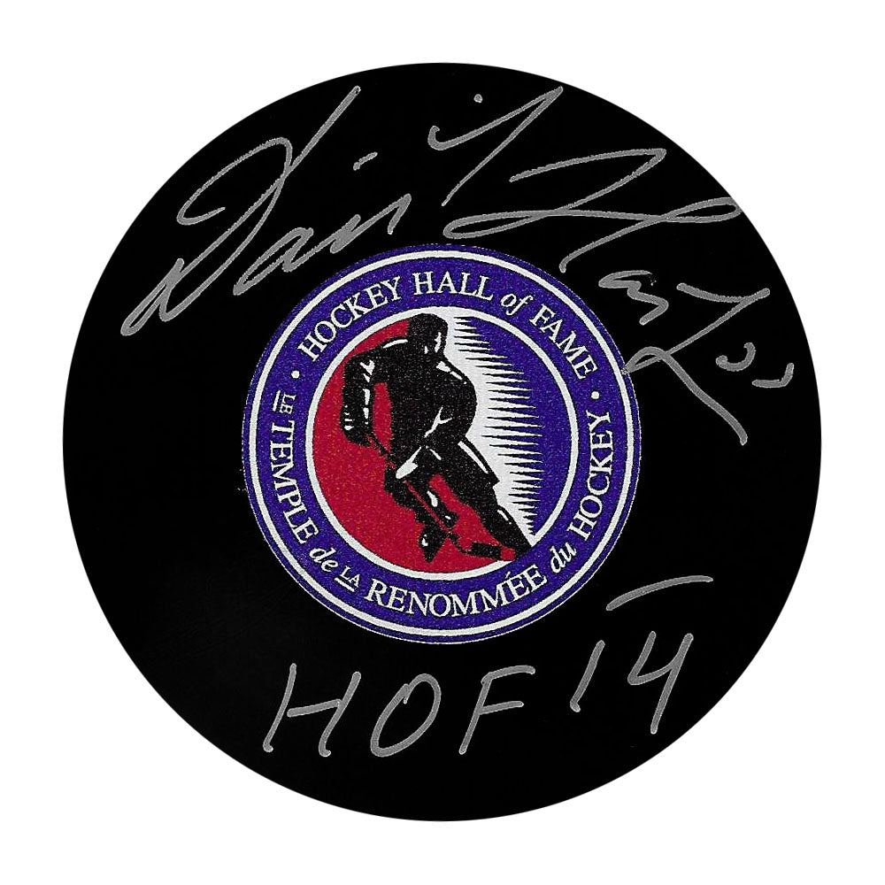 Dominik Hasek Autographed Hockey Hall of Fame Puck – Frozen Pond Dominik Hasek Autographed Hockey Hall of Fame Puck – Frozen Pond