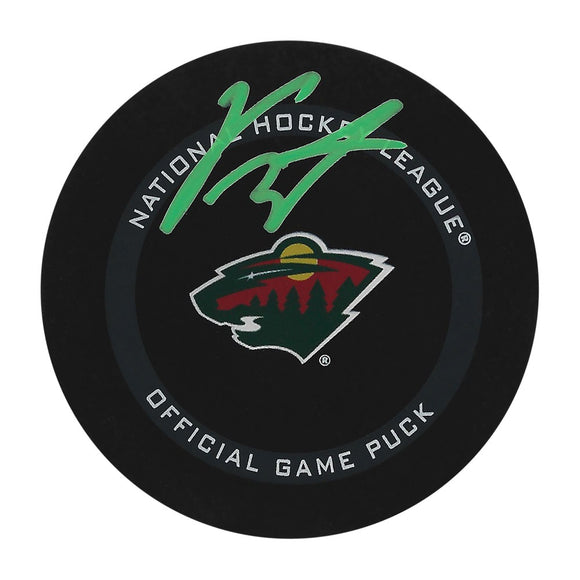 Kirill Kaprizov Autographed Minnesota Wild Official Game Puck