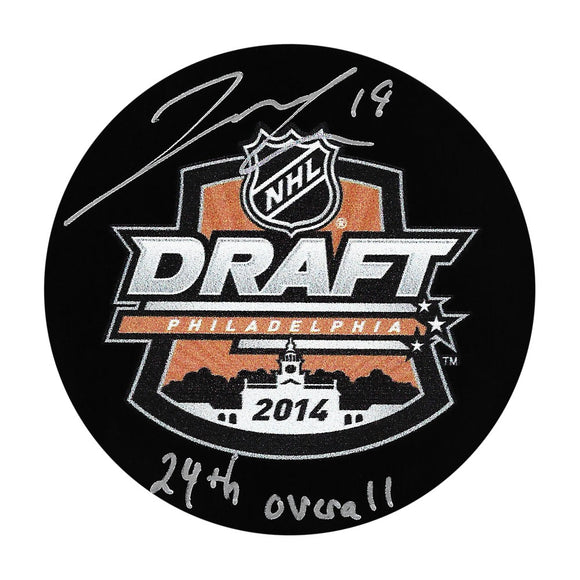 Jared McCann Autographed 2014 NHL Draft Puck w/
