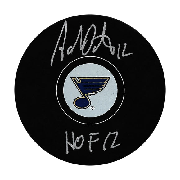 Adam Oates Autographed St. Louis Blues Puck w/