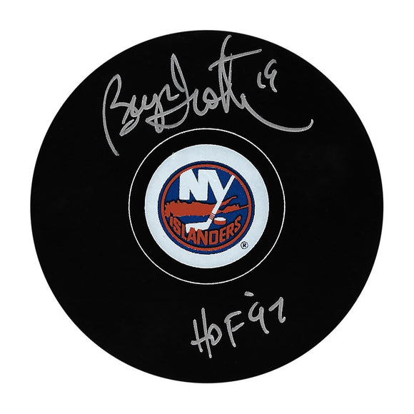 Bryan Trottier Autographed New York Islanders Puck (w/