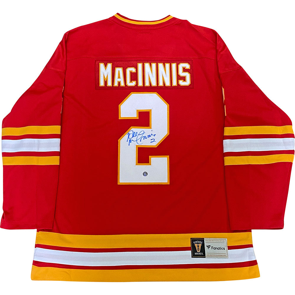Al MacInnis Autographed Calgary Flames Replica Jersey – Frozen Pond