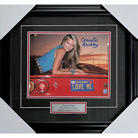 Christie Brinkley Framed Autographed 8X10 Photo
