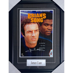 James Caan (deceased) Framed Autographed "Brian's Song" 11X17 Movie Poster