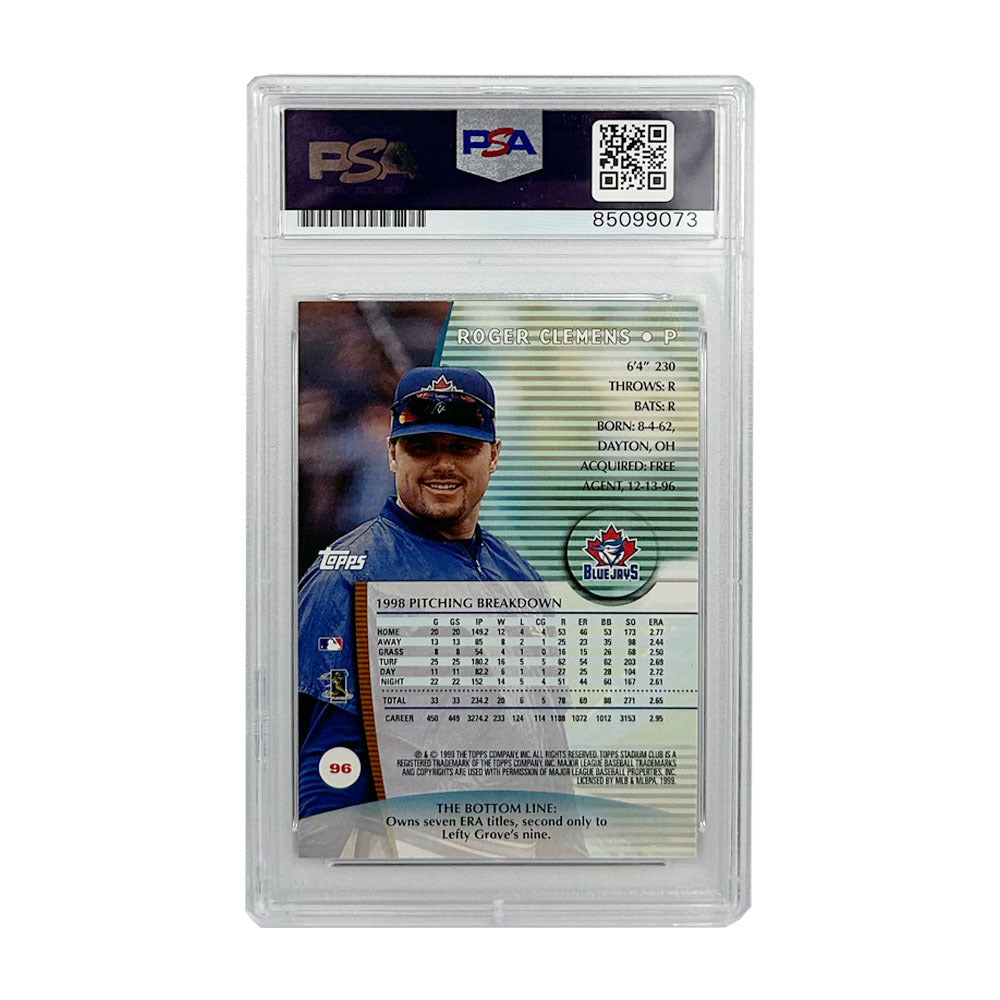 Rogers Clemens Autographed 1999 Topps Stadium Card - PSA Auto 10