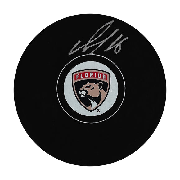 Aleksander Barkov Autographed Florida Panthers Puck