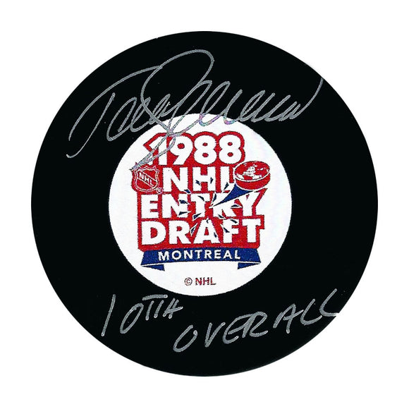 Teemu Selanne Autographed 1988 NHL Draft Puck w/