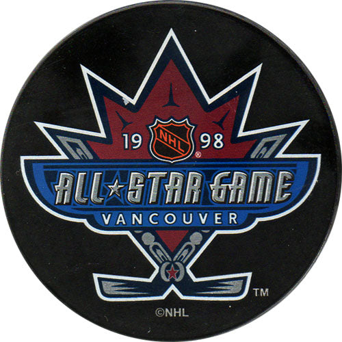 1998 All-Star Game Puck - Vancouver