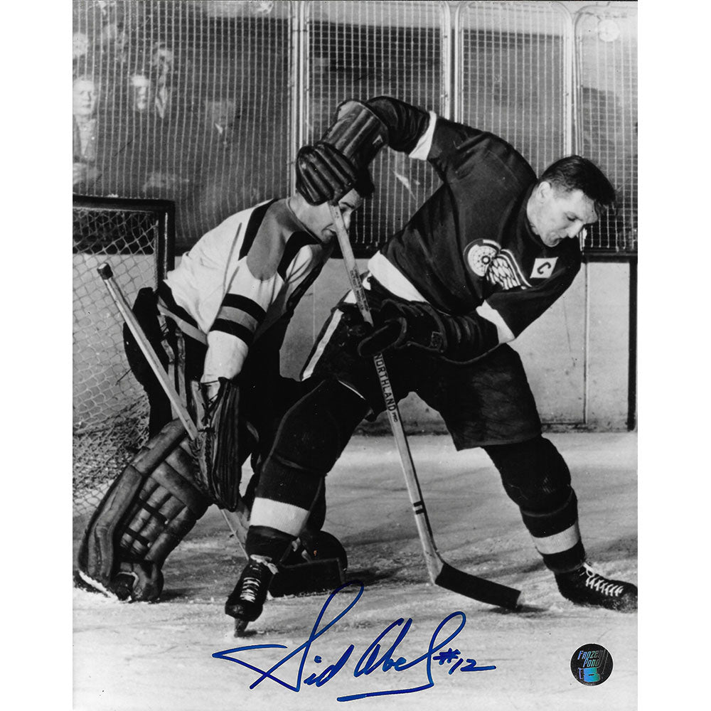 Sid Abel Autographed Detroit Red Wings 8x10 Photo #2
