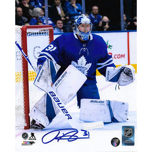 Frederik Andersen Autographed Toronto Maple Leafs 8X10 Photo