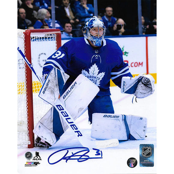 Frederik Andersen Autographed Toronto Maple Leafs 8X10 Photo