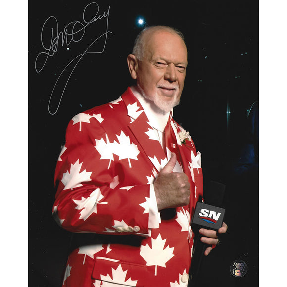 Don Cherry Autographed 8X10 Photo (Canada Jacket)