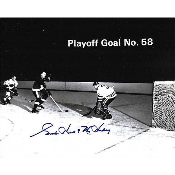 Gordie Howe Autographed 8X10 Photo (Playoff Goal No. 58)
