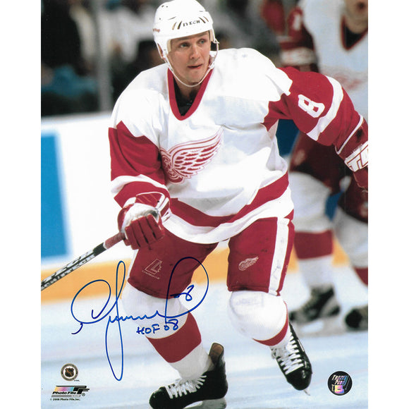 Igor Larionov Autographed Detroit Red Wings 8X10 Photo