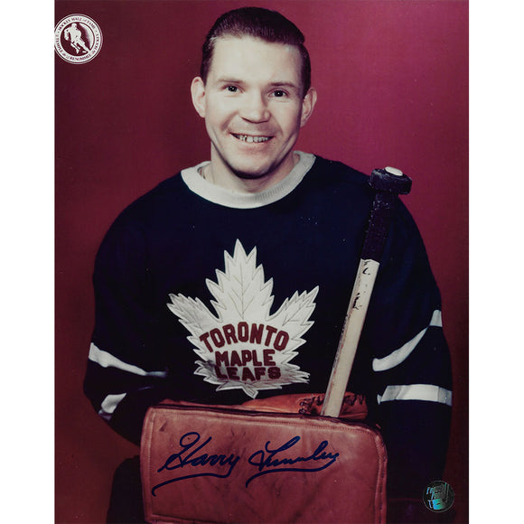 Harry Lumley (deceased) Autographed Toronto Maple Leafs 8X10 Photo
