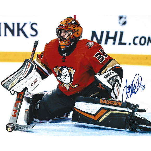 Ryan Miller Autographed Anaheim Ducks 8X10 Photo