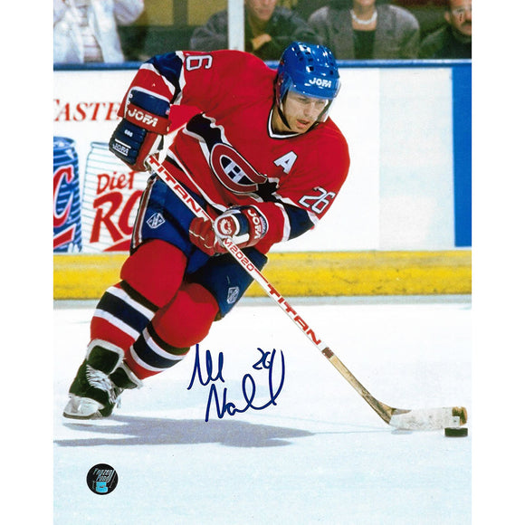 Mats Naslund Autographed Montreal Canadiens 8X10 Photo
