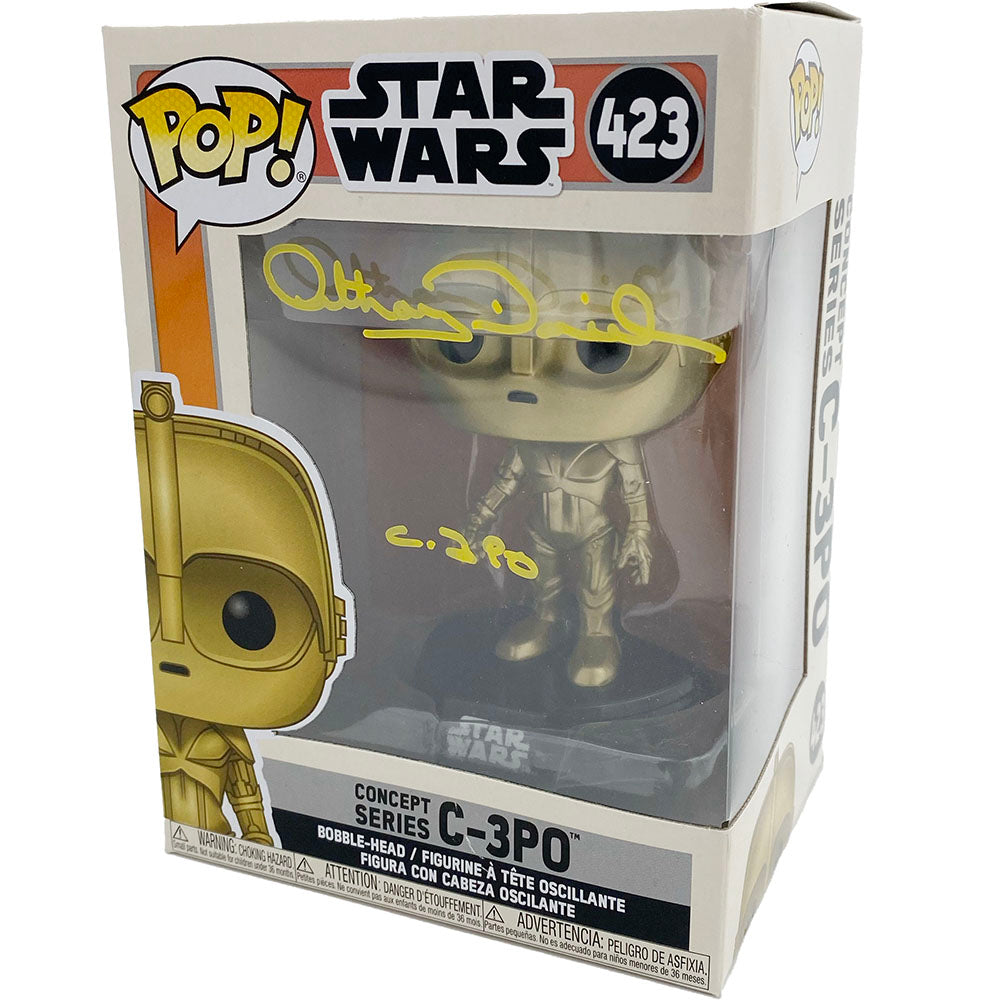 Anthony Daniels Autographed 'C-3PO' Funko Pop! Figure – Frozen Pond
