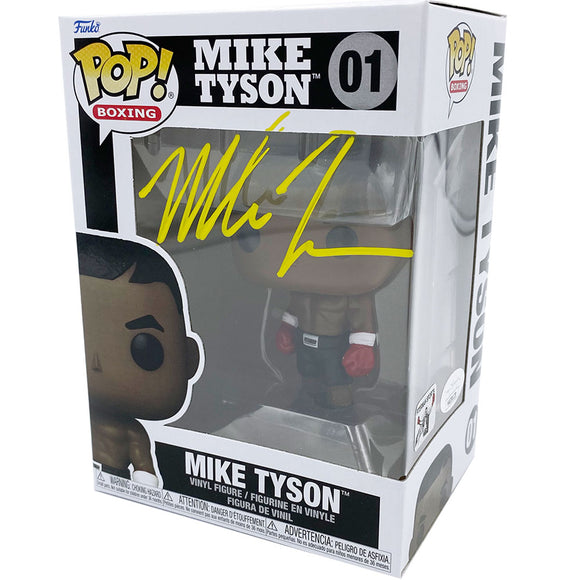 Mike Tyson Autographed Funko Pop! Figure (Yellow)