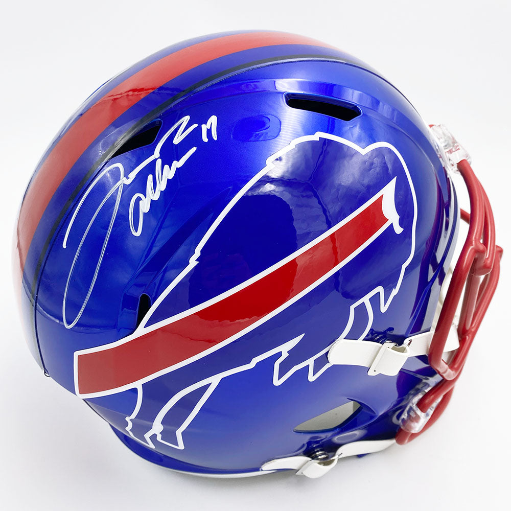 Josh Allen Autographed Buffalo Bills Helmet +++ Flash Blue