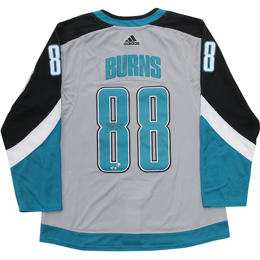BRENT BURNS Autographed San Jose Sharks Authentic Teal Adidas