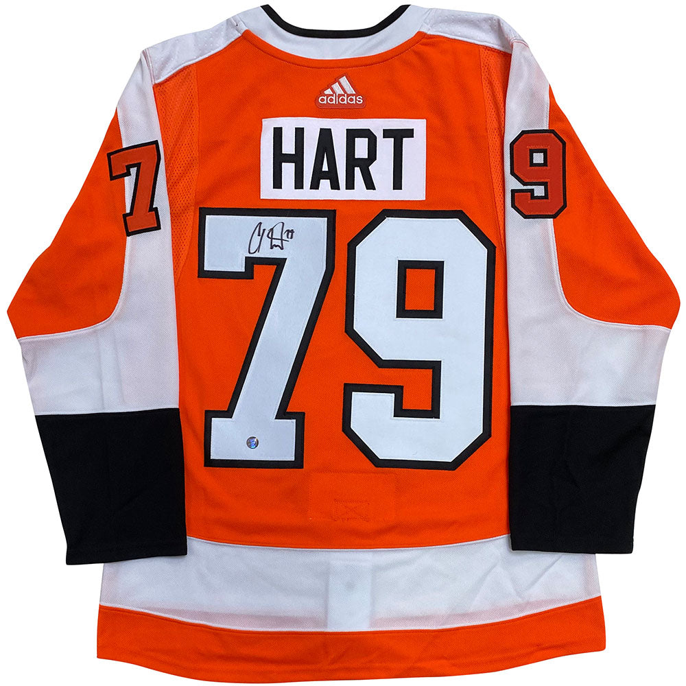 Carter Hart Philadelphia Flyers Autographed Black Adidas Authentic Jersey