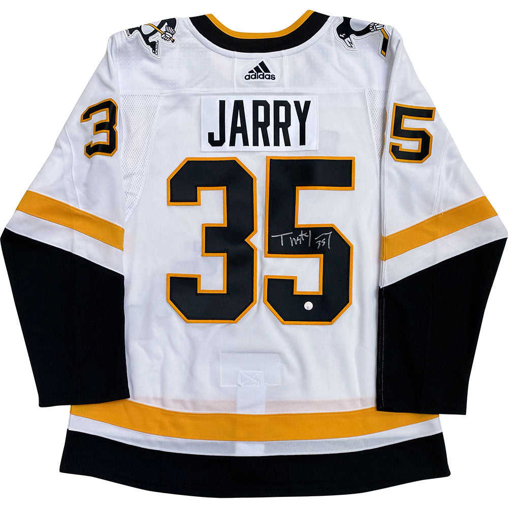 Lids Tristan Jarry Pittsburgh Penguins Fanatics Authentic Autographed 8 x  10 Black Jersey In Net Photograph