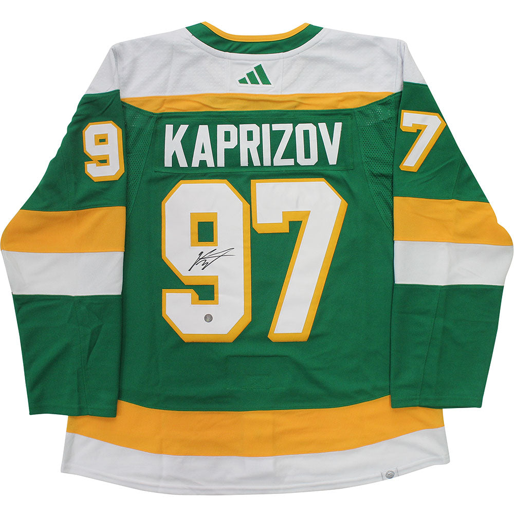 Kirill Kaprizov Green Minnesota Wild Autographed adidas Authentic Jersey