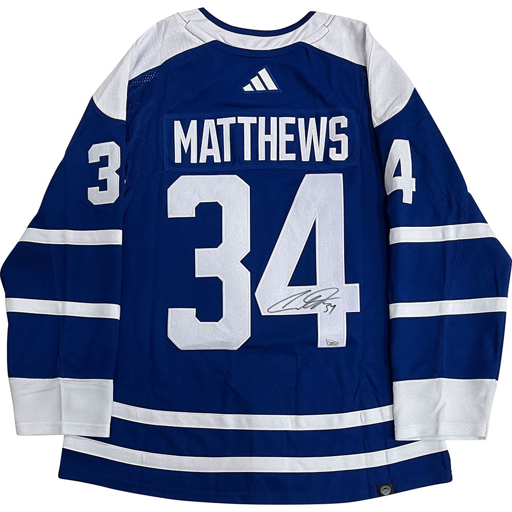 Auston Matthews signed Toronto Maple Leafs Adidas Auth. Jersey with A