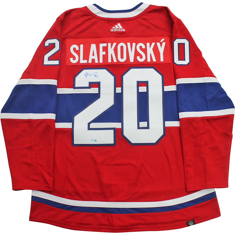 Autographed Montreal Canadiens Juraj Slafkovsky Fanatics Authentic Red  Adidas Authentic Jersey