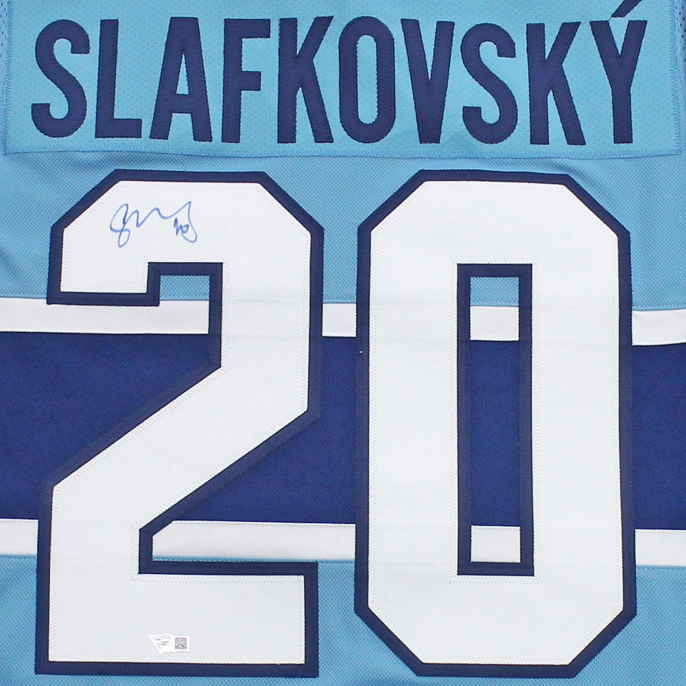 Autographed Montreal Canadiens Juraj Slafkovsky Fanatics Authentic 8 x 10  NHL Debut - Photograph