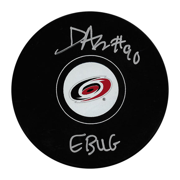 David Ayres Autographed Carolina Hurricanes Puck w/
