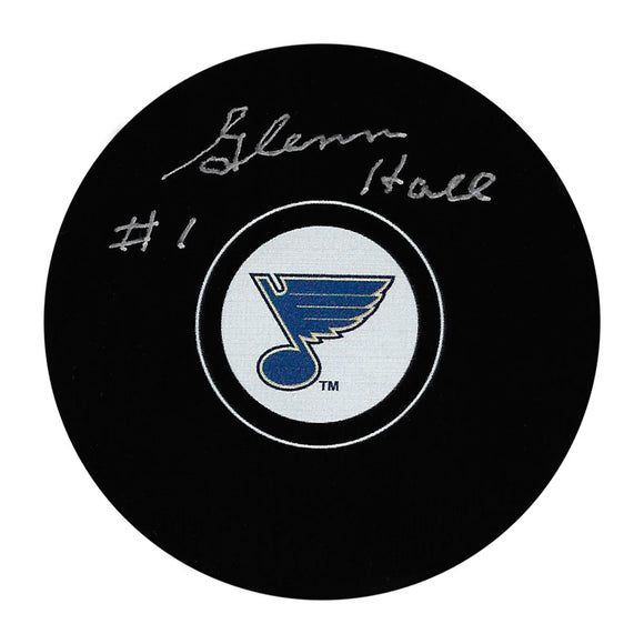 Glenn Hall Autographed St. Louis Blues Puck