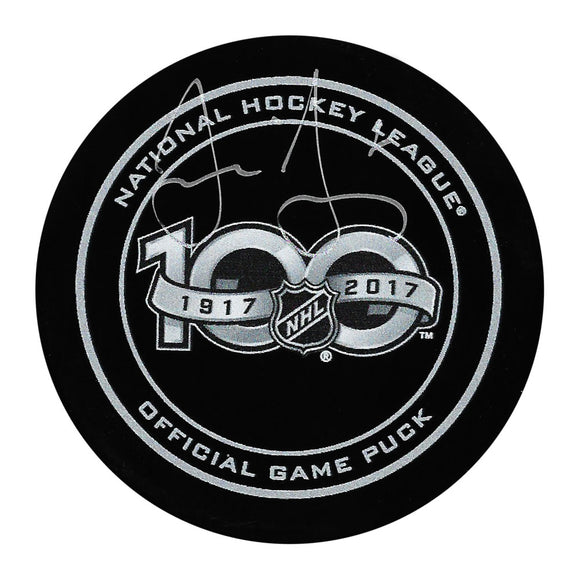 Jaromir Jagr Autographed NHL 100 Official Game Puck