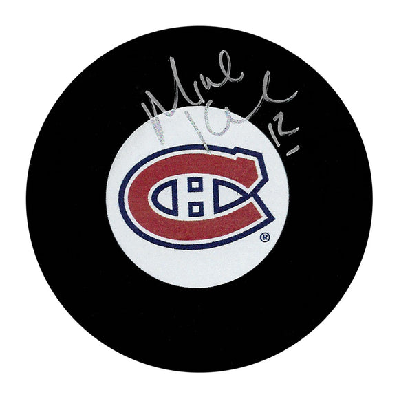 Mike Keane Autographed Montreal Canadiens Puck