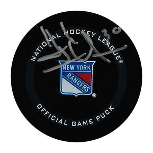Henrik Lundqvist Autographed New York Rangers Official Game Puck