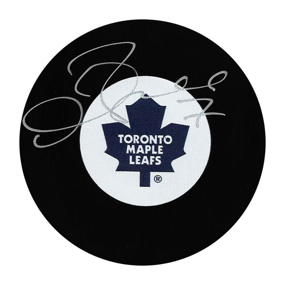 Gary Roberts Autographed Toronto Maple Leafs Puck