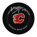 Matthew Tkachuk Autographed Calgary Flames Official Game Puck