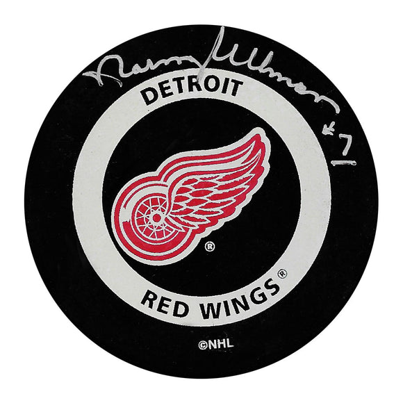 Norm Ullman Autographed Detroit Red Wings Official Game Puck