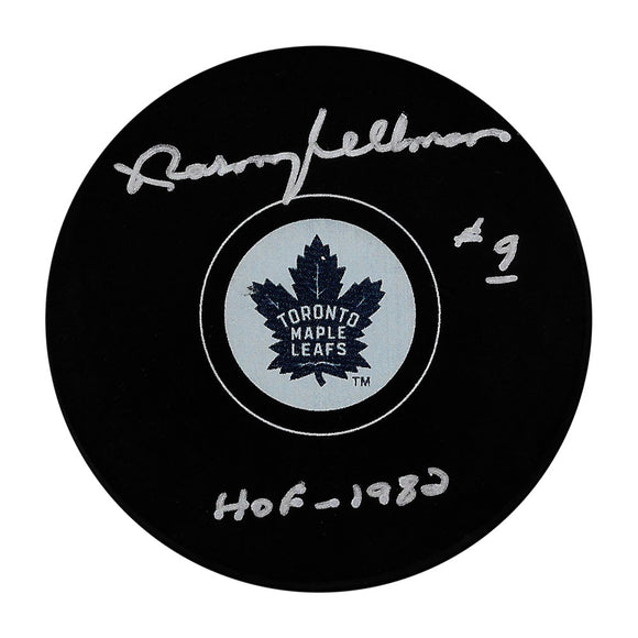 Norm Ullman Autographed Toronto Maple Leafs Puck