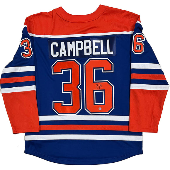 Jack Campbell Autographed Edmonton Oilers Replica Jersey