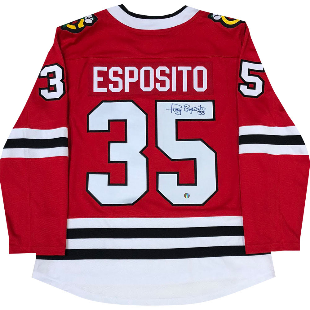 Tony Esposito NHL Chicago Blackhawks Goalie Mask Long Sleeve Shirt Legend