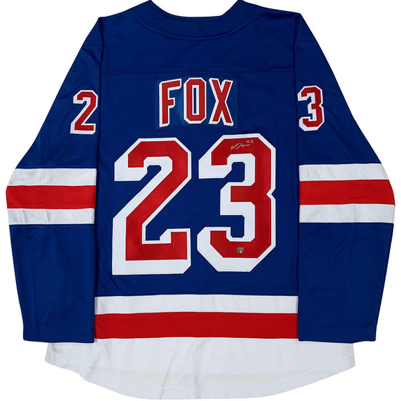 Adam Fox Autographed New York Rangers Replica Jersey