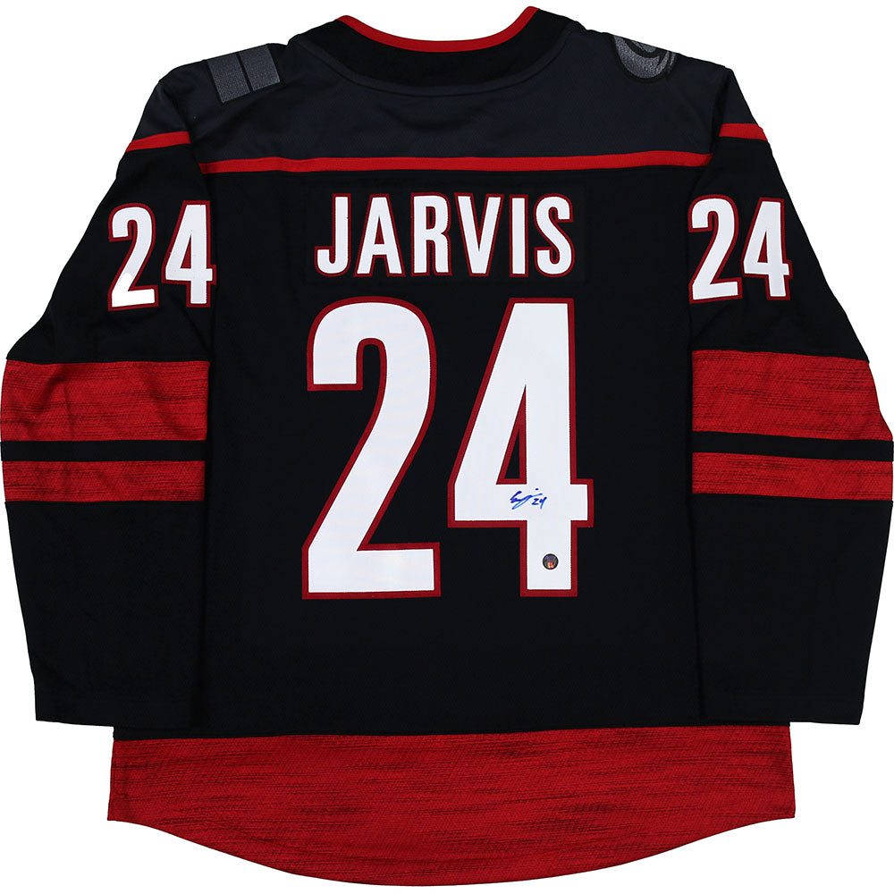 Seth Jarvis Autographed Carolina Hurricanes Adidas Jersey