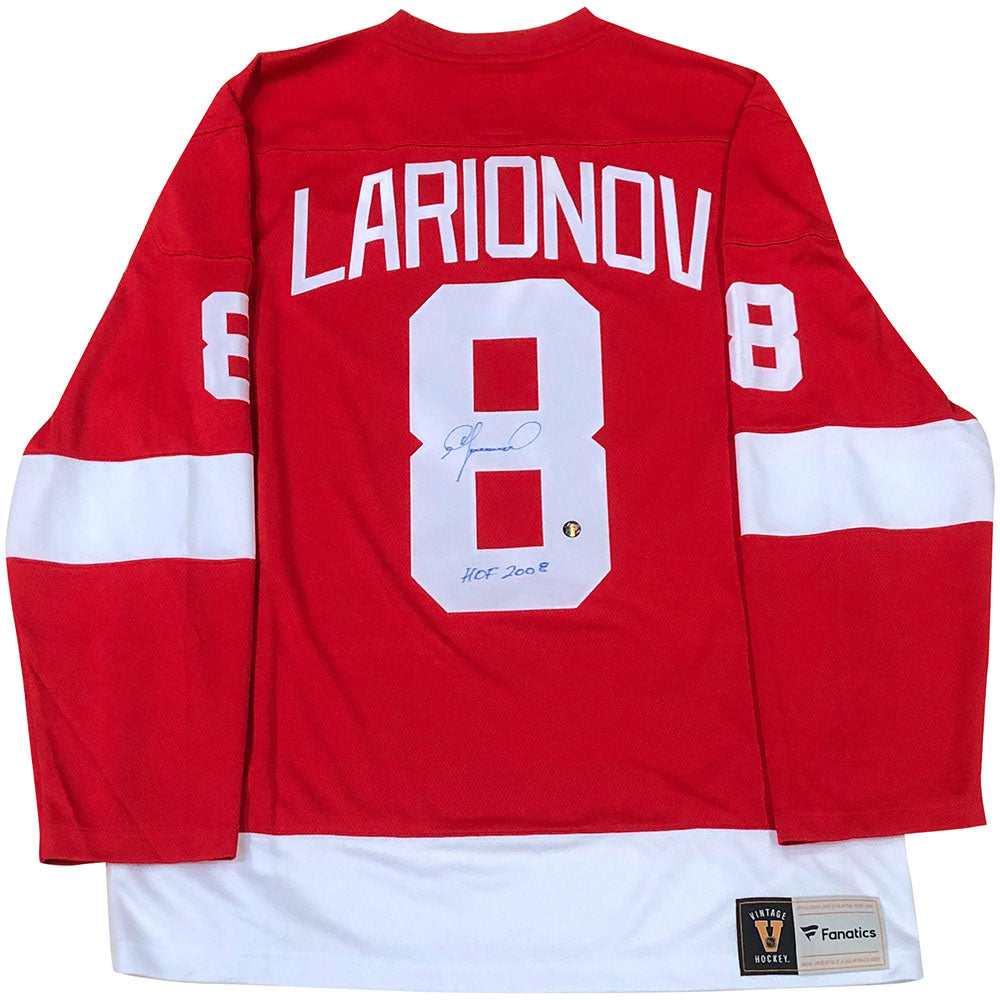 Igor Larionov #8 Detroit Red Wings Nike Authentic Hockey Jersey MiC Size 44