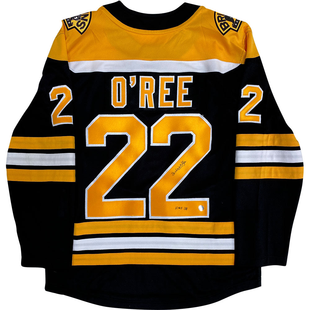 Willie O'Ree HOF 2018 Barrier Breaker 58 Autographed Boston Bruins Jersey  (JSA)