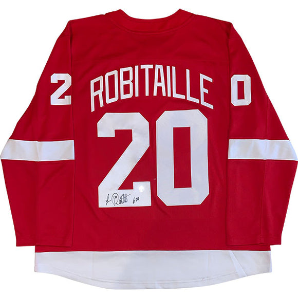 Luc Robitaille Autographed Detroit Red Wings Replica Jersey